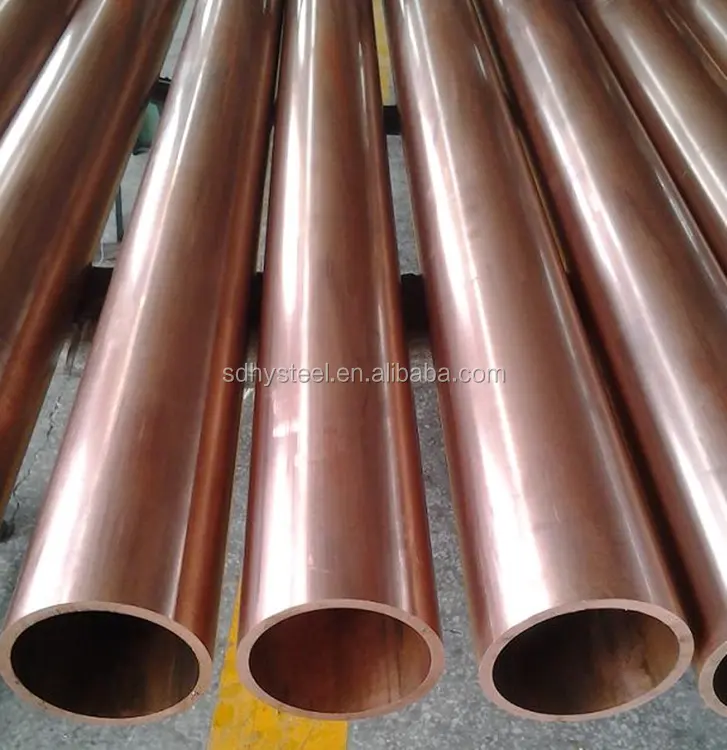 Water Heater Copper Pipe Seamless Copper Pipe 99.9% Purity Connecting Copper Pipe