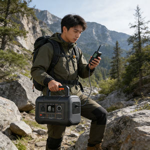 Système de stockage d'énergie portable pour la maison, générateur solaire, <span class=keywords><strong>batterie</strong></span> LiFePO4, onduleur à onde sinusoïdale pure de 300 watts, charge sans fil, démarrage rapide - Product Image 4