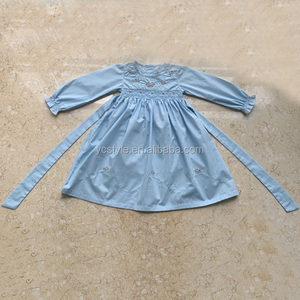 Abito Smock per Bambine di Alta Qualità, Vestito in Cotone Floreale a Maniche Corte per Bambine Graziose - Product Image 6