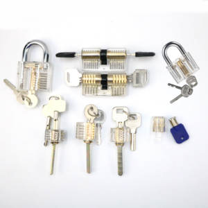Workpro — ensemble de <span class=keywords><strong>serrure</strong></span> de cadenas Transparent, 8 pièces, outil <span class=keywords><strong>professionnel</strong></span> pour débutant et Pro - Product Image 1