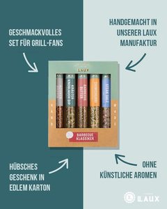 <span class=keywords><strong>Coffret</strong></span> cadeau d'épices pour barbecue Laux Grill, 5 épices de barbecue de qualité supérieure, accessoires pour salade de haute qualité, cadeaux originaux pour hommes et femmes, Pâques - Product Image 2