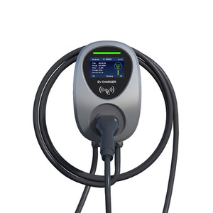 Borne de recharge murale étanche IP65 <span class=keywords><strong>Type</strong></span> <span class=keywords><strong>2</strong></span> pour VE, 32A 22kW Triphasé <span class=keywords><strong>Mode</strong></span> <span class=keywords><strong>3</strong></span>, Station de recharge domestique avec carte RFID pour véhicules électriques européens - Product Image 1