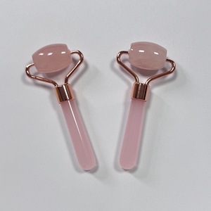 Cadeau gratuit : mini outils de massage du visage en quartz rose, rouleau de jade pour le visage 100% pierre naturelle - Product Image 4