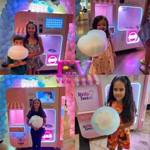 Heetverkopende volautomatische suikerspinkmachine met munt- en creditcardbetalingssysteem - Product Image 2