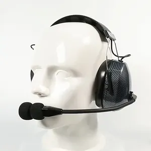 RayTalk Carbon Fiber Flexible bo-om Mic Headset Radio communications Racing Headsets