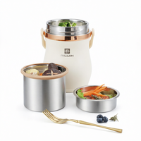 Pot isotherme à double paroi en acier inoxydable 316, récipient alimentaire sous vide, boîte à lunch