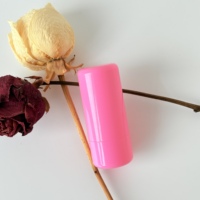 Tubos de Plástico Personalizados para Bálsamo Labial, Tubos Vacíos de Plástico para Lápiz Labial para Envasado de Muestras, Bálsamo Labial Rosa Flash con Aberturas de Llenado Directo