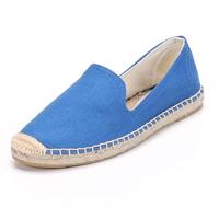 Nouveau printemps et été chaussures en chanvre coupe basse couleur unie tendance chaussures en toile plate femmes mode décontractée chaussures Espadrilles respirantes