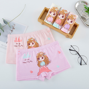 <span class=keywords><strong>Mutandine</strong></span> da ragazza YCH Boxer di cotone con stampa modello carino da bambino a quattro <span class=keywords><strong>mutandine</strong></span> angolari - Product Image 5