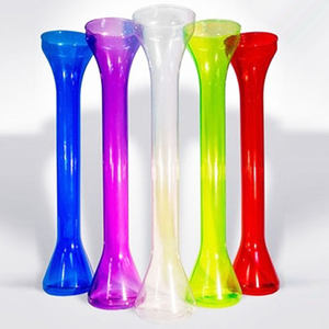 Verre de cour pour visage Long cou, glace, fête, été, avec paille, 700ml - Product Image 2