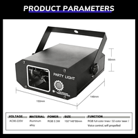 Prix d'usine, boule disco rotative LED couleur, laser rouge vert, lumière laser 100V 240V 15W, lumière de scène pour fête, DJ, disco, KTV, bar