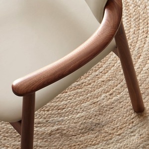 Ingrosso ristorante nordico nero in Rattan solido in legno moderno con sedie da pranzo di lusso lato <span class=keywords><strong>Cherner</strong></span> - Product Image 4