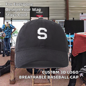 Gorras de Béisbol Deportivas Transpirables Personalizadas con Estampado 3D de Doble Color a Rayas, Venta al Por Mayor - Product Image 2