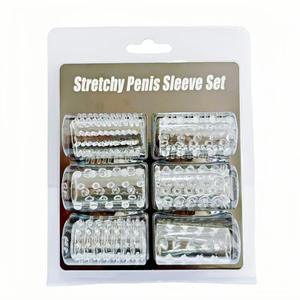 6 Stuks Mannelijke Voorhuid Corrector Restauratie Cock Ring Penis Kristallen Mouw Enhancer Massage Volwassen Seksspeeltjes Voor Mannen Vrouwen Koppels - Product Image 5