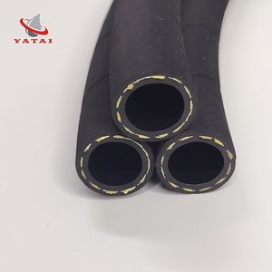 SAE J30 R9/R10 고압 엔진 연료 호스 13mm 1/2 인치 블랙 아라미드 원사 NBR 오일 방수 부드러운 절단 가능 - Product Image 3