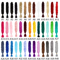 Extensions de cheveux synthétiques tressées de 165g, texture Yaki, pour tresses au crochet, extensions naturelles en boîte pour femmes noires - Vente en gros