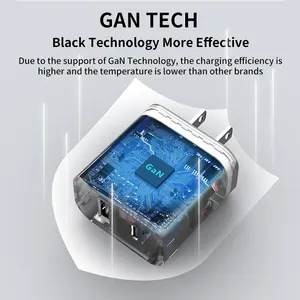 GaN Tech PD 33W 30W GaN PPS Fast Charger Adapter Usb Mini USB C PD QC Wall Charger For Mobile Phone IPad Tablet Iphone14