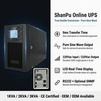 Alimentation UPS de haute qualité 1KVA, régulateur de tension UPS en ligne 800W, écran LCD, alimentation de secours d'urgence pour ordinateur