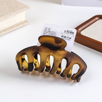 MUJU D399 11cm Pinces à cheveux en PC effet écaille de tortue à mâchoire arquée, usage quotidien, couleur dégradée, logo personnalisé, prêt à la vente, expédition en 3 jours