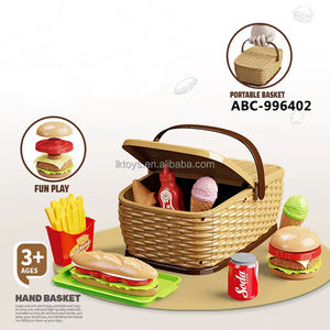 Juego de Picnic de Juguete de Plástico LK Toys, Set de Fiesta, Canasta de Picnic para Niños Pequeños, Set de Cocina, Regalos para Niñas - Product Image 4