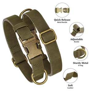 <span class=keywords><strong>Collar</strong></span> ajustable duradero de liberación rápida para mascotas, <span class=keywords><strong>Collar</strong></span> de perro de cuero PU con hebilla de metal - Product Image 3