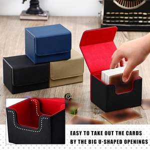 Premium PU Leather TCG Deck <b>Box</b> Holds100 Cards Durable Card Storage Case for Trading Card Games - Product Image 4