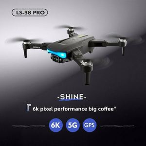 โดรน LS38 Pro แบตเตอรี่ใช้งานได้นาน พร้อมระบบ GPS คืนส่งอัตโนมัติ กล้อง HD ควบคุมระยะไกล สำหรับถ่ายภาพทางอากาศ ระยะส่งภาพ 5 กม. - Product Image 2