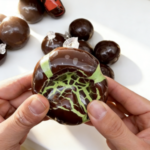 ของเล่นบีบคลายเครียดรูปช็อกโกแลตมิ้นท์สีเข้มแบบขายส่ง ของเล่นบีบคลายเครียดแบบกรุบกรอบ ทำเองได้ บีบแล้วมีเสียง ของเล่นขึ้นรูปได้ ของเล่นสำหรับออฟฟิศ - Product Image 2