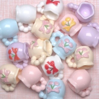 100 Piezas de Cabujones de Resina con Forma de Mariposa de Dibujos Animados, Mini Comida para Decoración de Teléfonos, Manualidades, Joyería, Accesorios para Casa de Muñecas