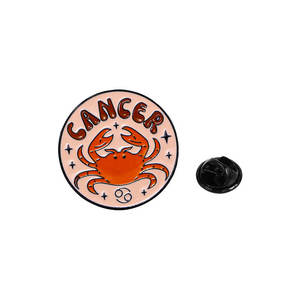 หมุดเคลือบสีเคลือบรูปดาวราศีเมษและมะเร็งสีสันสดใส - Product Image 3