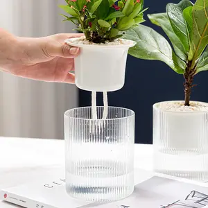 Wholesale Plastic Vase Flower Pot And Plastic Planters Selfwatering Beautiful Flower Pot