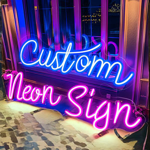 Enseigne lumineuse LED néon personnalisée avec design gratuit, décoration pour entreprise, anniversaire, fête, maison, avec corps de lampe, livraison directe disponible - Product Image 3