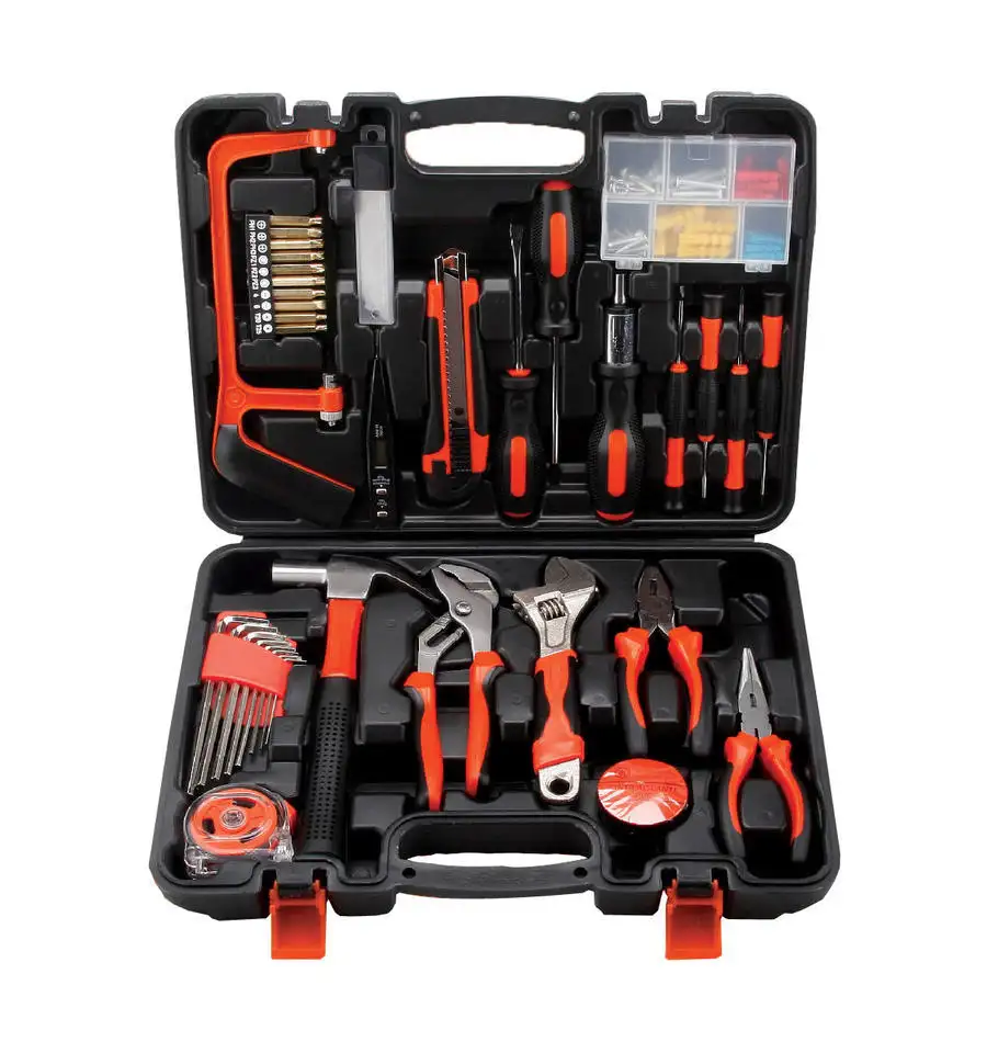 YKJT8012 CANPRO-conjunto de herramientas profesionales para el hogar, kit de herramientas de mano, caja de herramientas, 100 Uds.