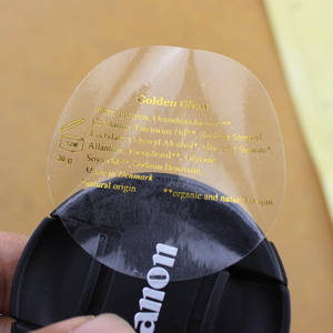 Film vinyle imperméable personnalisé ou étiquettes QR Code fini brillant avec petit logo coloré ou motif d'<span class=keywords><strong>image</strong></span> imprimé au milieu - Product Image 1
