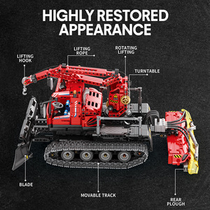 Reobrix Snow Plow Trucks <b>Building</b> Block <b>Model</b> 51-Piece Plastic Remote Control Educational Toy for Kids Ages 8-13 - Product Image 5