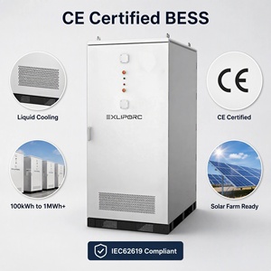 ตู้แบตเตอรี่ภายนอกแบบระบายความร้อนด้วยของเหลว ESS 832V LiFePO4 ขนาด 125kW 261kWh ได้รับการรับรองมาตรฐาน CE ขยายความจุได้ถึง 1MWh+ สำหรับฟาร์มโซลาร์เซลล์ - Product Image 1