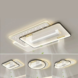 Thông Minh Chiếu Sáng Hiện Đại Trong Nhà Bề Mặt Gắn Phòng Khách Thông Minh Điều Khiển Từ Xa Quạt Trần Với Ánh Sáng - Product Image 2