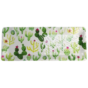 Grand plateau rectangulaire en mélamine à surface irrégulière pour la présentation de sushis, de fruits et d'aliments - Product Image 2