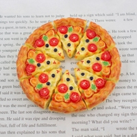 Aanpasbare pizzapuntjes hars cabochons 22*27mm mini voedselcharms DIY knutselwerkjes feestdagen Halloween Thanksgiving kinderspeelgoed