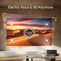 Projecteur numérique BYINTEK à mise au point automatique rapide A18 Mini projecteur domestique LCD 1200 lumens LED Projecteur portable pour home cinéma