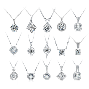 จี้เพชรโมอิสซาไนต์ Starsgem สร้อยคอเงินแท้ 925 ดีไซน์คลาสสิก 1 กะรัต ทรงกลม สี DE ความสะอาด VVS ชุบทอง - Product Image 6