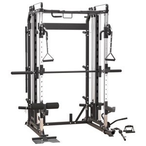 Rack Multifunzionale Smith per Squat in Acciaio 5 kg, per Uso Domestico, Bodybuilding, Bicipiti, <span class=keywords><strong>Pettorali</strong></span>, Fitness ed Esercizio Fisico - Product Image 4