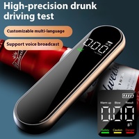 Professional Breath Analysis Device High-Precision Alcohol Testing Instrument Semiconductor Sensor Lithium Battery Response Time