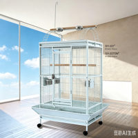 Cage à oiseaux simple et écologique pour perroquets, construction en acier inoxydable, fil de haute qualité, mangeoire en acier inoxydable, verrou métallique pour