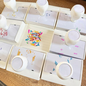 Bureau <span class=keywords><strong>flash</strong></span> multicolore superposition timbre de surimpression logo personnalisé multicolore scenic spot timbre - Product Image 2