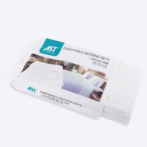 Customized Bedding Sets Disposable Non-Woven <strong>Bed</strong> <strong>Spreads</strong> Sets Twin Queen <strong>King</strong> <strong>Size</strong> Bedroom Polyester DOT Simple Nonwoven 4 PCS - Product Image 5