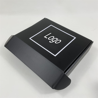 Boîte postale noire ondulée imprimée d'expédition écologique personnalisée 6x9 10x8x3
