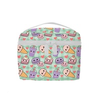 Sac cosmétique personnalisé Hawaï Aloha léger en Tyvek, imperméable, portable, sac cosmétique carré en Tyvek