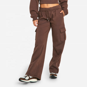 Hot Fashion Street Wear Sweatsuit Personalizar Fleece Terry 2 <span class=keywords><strong>piezas</strong></span> Set Mujeres 1/4 Zip Sudadera Pocket Jogger Chándal - Product Image 6