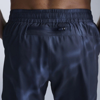 Veste réfléchissante personnalisée bleu marine avec entrejambe de 5 pouces, Short de course vintage en maille taille haute en bambou, idéal pour le marathon et la course à pied